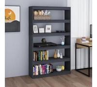 vidaXL Libreria/Divisorio Grigio 100x30x167,5 cm in Massello di Pino