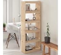 vidaXL Libreria/Divisorio Grigio 60x30x167,5 cm in Massello di Pino