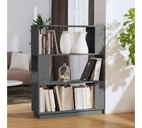 vidaXL Libreria/Divisorio Grigio 80x25x101 cm Legno Massello di Pino