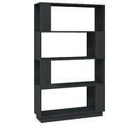 vidaXL Libreria/Divisorio Grigio 80x25x132 cm Legno Massello di Pino