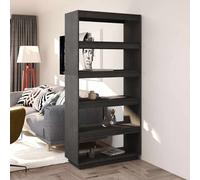 vidaXL Libreria/Divisorio Grigio 80x35x167 cm in Massello di Pino