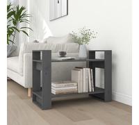 vidaXL Libreria/Divisorio Grigio 80x35x56,5 cm Legno Massello di Pino