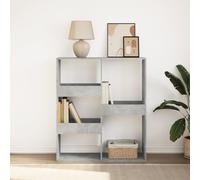 vidaXL Libreria/Divisorio Grigio Cemento 100x33x115 cm