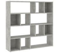 vidaXL Libreria/Divisorio Grigio Cemento 105x24x102 cm