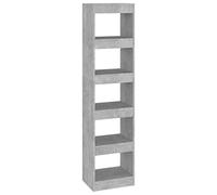 vidaXL Libreria/Divisorio Grigio Cemento 40x30x166 cm