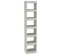 vidaXL Libreria/Divisorio Grigio Cemento 40x30x198 cm