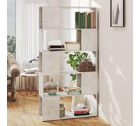 vidaXL Libreria/Divisorio Grigio Cemento 80x24x155 cm in Truciolato