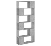 vidaXL Libreria/Divisorio Grigio Cemento 80x24x186 cm in Truciolato