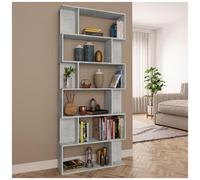 VIDAXL - Libreria /Divisorio Grigio Cemento 80x24x192cm Legno Multistrato