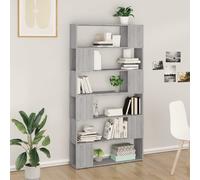 vidaXL Libreria/Divisorio Grigio Sonoma 100x24x188 cm