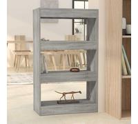 vidaXL Libreria/Divisorio Grigio Sonoma 60x30x103 cm in Truciolato