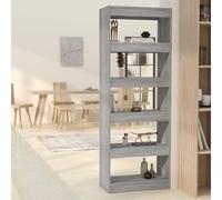 vidaXL Libreria/Divisorio Grigio Sonoma 60x30x166 cm in Truciolato