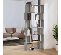 vidaXL Libreria/Divisorio Grigio Sonoma 80x24x192 cm