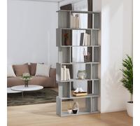 vidaXL Libreria/Divisorio Grigio Sonoma 80x24x192 cm Legno Ingegnerizzato