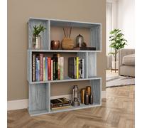 vidaXL Libreria/Divisorio Grigio Sonoma 80x24x96 cm Legno Ingegnerizzato