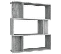 vidaXL Libreria/Divisorio Grigio Sonoma 80x24x96 cm Legno Multistrato