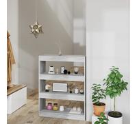 vidaXL Libreria/Divisorio Grigio Sonoma 80x30x103 cm Legno Multistrato
