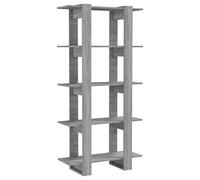 vidaXL Libreria/Divisorio Grigio Sonoma 80x30x160 cm in Truciolato