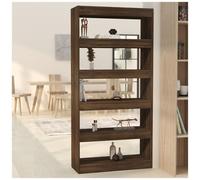 VIDAXL - Libreria /Divisorio Marrone Rovere 80x30x166 cm in Truciolato