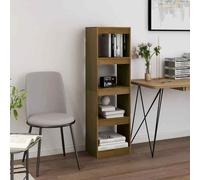 vidaXL Libreria/Divisorio Miele 40x30x135,5 cm Legno Massello di Pino