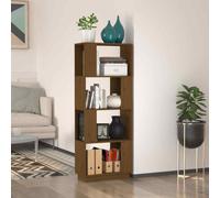 vidaXL Libreria/Divisorio Miele 51x25x132 cm in Legno Massello di Pino