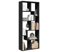 vidaXL Libreria Divisorio Nera 67x25x161,5 cm in Truciolato