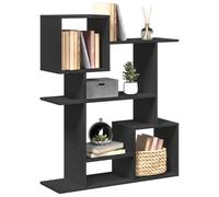 vidaXL Libreria Divisorio Nera 92x29x112 cm in Truciolato