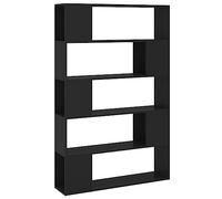 vidaXL Libreria/Divisorio Nero 100x24x155 cm in Truciolato