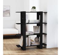 vidaXL Libreria/Divisorio Nero 100x30x123,5 cm
