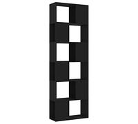 vidaXL Libreria/Divisorio Nero 60x24x186 cm in Legno ingegnerizzato