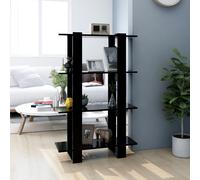 vidaXL Libreria/Divisorio Nero 80x30x123,5 cm
