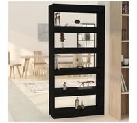 VIDAXL - Libreria /Divisorio Nero 80x30x166 cm in Truciolato