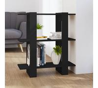 vidaXL Libreria/Divisorio Nero 80x30x87 cm