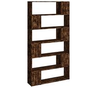 vidaXL Libreria/Divisorio Rovere Fumo 100x24x188 cm