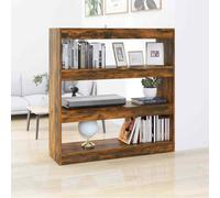 vidaXL Libreria/Divisorio Rovere Fumo 100x30x103 cm