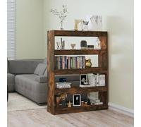 VIDAXL - Libreria / divisorio Rovere Fumo 100x30x135 Cm