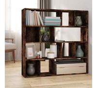 Libreria/divisorio rovere fumo 105x24x102 cm