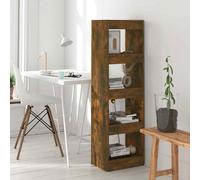 vidaXL Libreria/Divisorio Rovere Fumo 40x30x135 cm