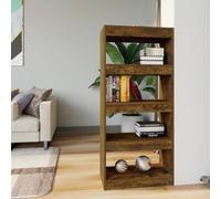 vidaXL Libreria/Divisorio Rovere Fumo 60x30x135 cm Legno Multistrato