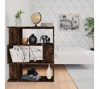 vidaXL Libreria/Divisorio Rovere Fumo 80x24x96 cm in Legno Ingegnerizzato