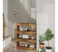 vidaXL Libreria/Divisorio Rovere Fumo 80x30x103 cm Legno Multistrato
