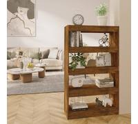 vidaXL Libreria/Divisorio Rovere Fumo 80x30x135 cm in Truciolato