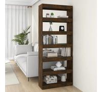 vidaXL Libreria/Divisorio Rovere Fumo 80x30x198 cm in Truciolato