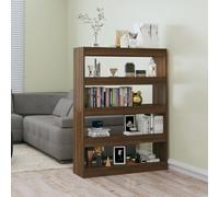 vidaXL Libreria/Divisorio Rovere Marrone 100x30x135 cm