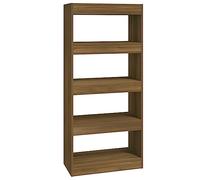 vidaXL Libreria/Divisorio Rovere Marrone 60x30x135cm Legno Multistrato