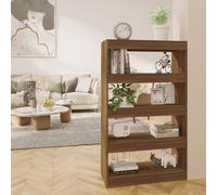 vidaXL Libreria/Divisorio Rovere Marrone 80x30x135 cm in Truciolato