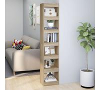 vidaXL Libreria/Divisorio Rovere Sonoma 40x30x198 cm
