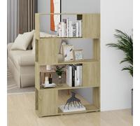 vidaXL Libreria/Divisorio Rovere Sonoma 80x24x124,5 cm in Truciolato