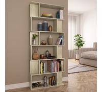vidaXL Libreria/Divisorio Rovere Sonoma 80x24x192 cm Legno Ingegnerizzato