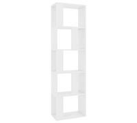 vidaXL Libreria/Divisorio Scaffali Versatile Decorativa Arredo Casa Separè Mensole Libri Espositore Bianco 45x24x159 cm in Truciolato